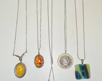 Necklaces - Including Sterling Silver & Fused Glass