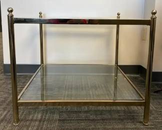 Two Level Square Glass Coffee Table