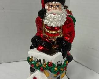 Christopher Radko Santa Chilly Chimney Chap