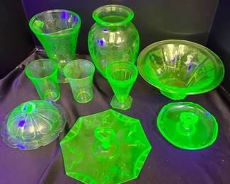 Uranium Glass Decor