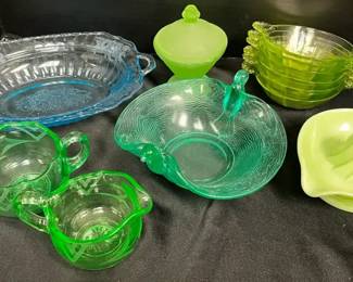 Uniquely Colored Uranium Glass
