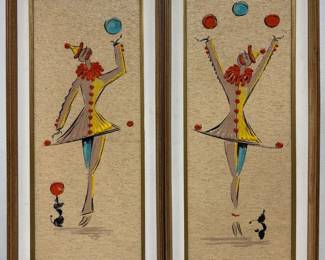 MCM Textured Clown Art