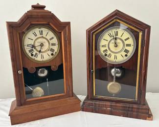 Vintage Seth Thomas Wood Mantle Clocks