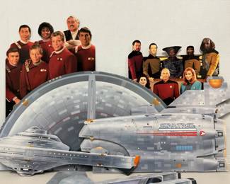 STAR TREK Promotional Standee, USS Enterprise Mobile
