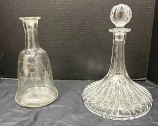 Old Wine Decanters