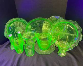 Uranium Glass Decor Kitchenware