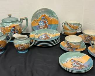Hand Painted CoffeeTea Set