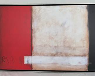 09 Rothko Style Canvas in Floater Frame