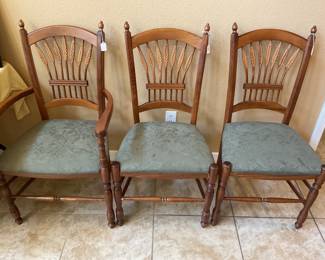 3 wheat chairs-19x38