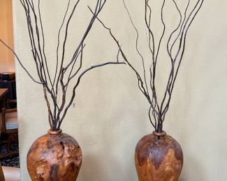 Rustic wood vases-14”