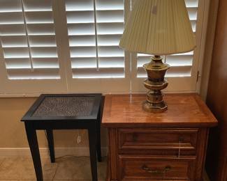 2 drawer side table-26x16x22