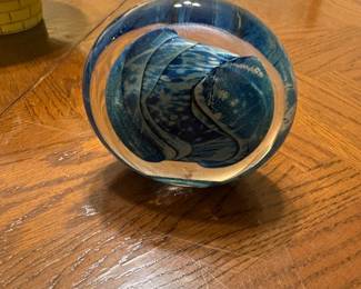 blown glass paperweight