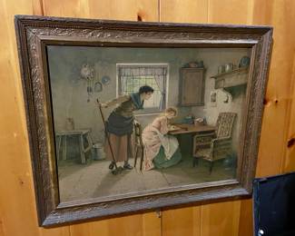 Framed Victorian Era Print