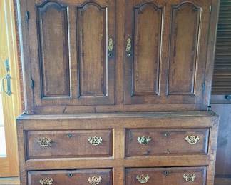 1700s Louis XV Style Bogwood Harness Armoire Dresser