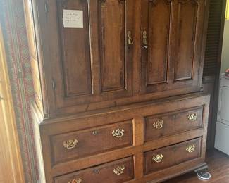 1700s Louis XV Style Bogwood Harness Armoire Dresser