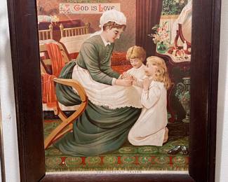 Framed Victorian Era Print