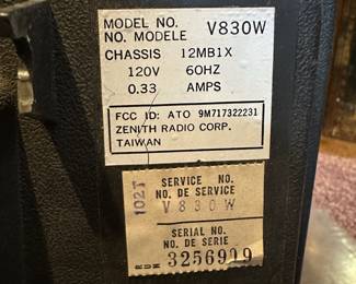 1970s Zenith Portable Black & White Television