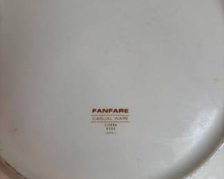 Mid Century Fanfare Sierra Casual Ware Dinner Plate