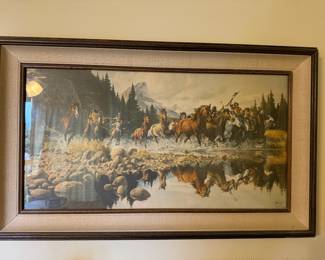 Framed & Matted Limited Edition Print "Returning Raiders" by&nbsp;Frank McCarthy