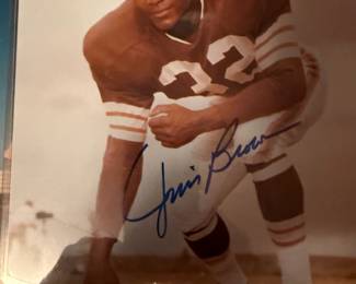 Autographed Cleveland Browns Jim Brown Photograph