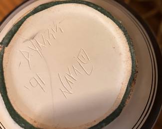 Navajo Pottery Vessel Signed by D. Yazzie