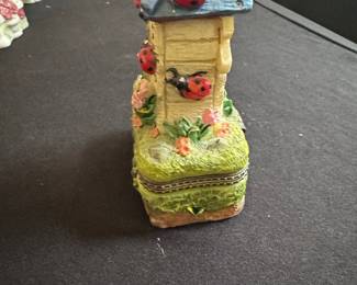 Ladybug House Trinket Box