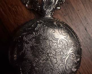 Milan Quartz Pocket Watch with Tractor Motif