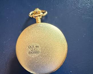 Milan Quartz Pocket Watch with Train Motif