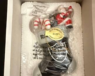 Oakland Raiders Christmas Ornaments (2016 & 2017)