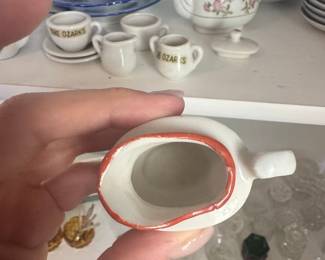 Miniature "Made in Occupied Japan" Teapot and Creamer Set