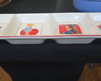 Vintage Valentine's Day Divided Serving Tray