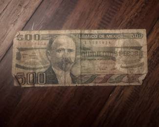 500 Pesos Banknote of Mexico - Francisco I. Madero