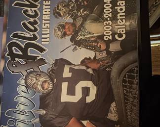 Silver & Black Illustrated 2003-2004 Calendar