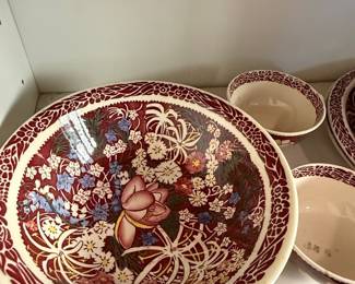 Vernon Kilns Lei Lani "Aloha" Pattern Dinnerware Set