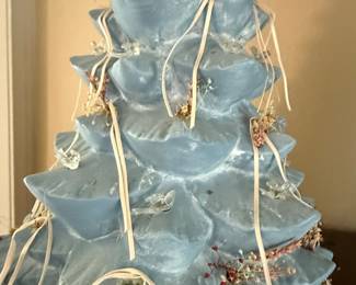 Vintage Light-Up Ceramic Christmas Tree