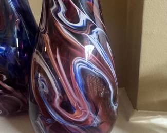 Murano Art Glass Swirl Vase