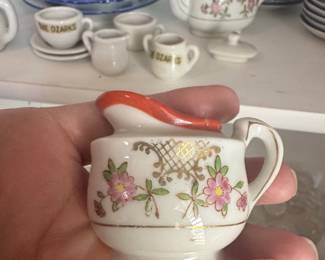 Miniature "Made in Occupied Japan" Teapot and Creamer Set