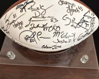 Autographed NFL Football - Multiple Player Signatures