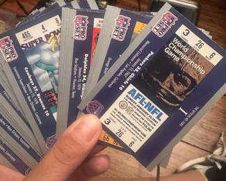 Pro Set Super Bowl Ticket Replica Trading Card Set