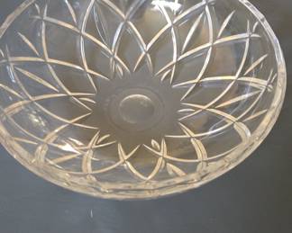 Cut Crystal Glass Bowl