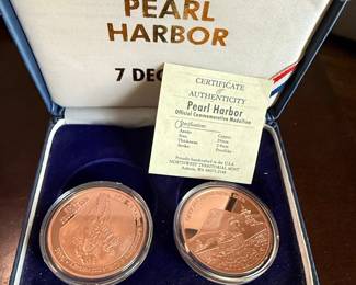 2006 Pearl Harbor 65th Anniversary Commemorative Medallion Set