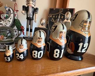 Oakland Raiders Matryoshka Dolls Set