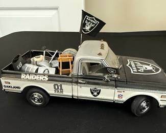 Oakland Raiders Chevrolet Cheyenne Pickup Truck Model with Certificate of Title