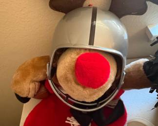 Vintage Los Angeles Raiders Plush Stocking