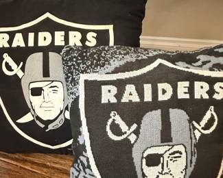 Las Vegas Raiders NFL Throw Pillows (Set of 2) - Officially Licensed
