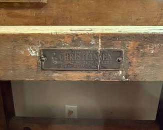 C. Christiansen Woodworking Bench with Vise