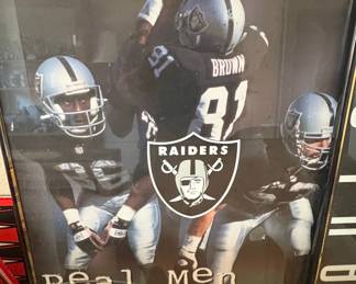 Oakland Raiders "Real Men Wear Black" Poster (1995)