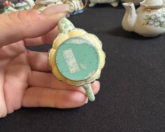 Miniature Hyacinth Teapot Figurine