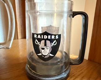 Las Vegas Raiders Glass Beer Mug