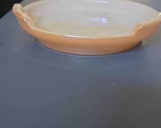 Fire-King Peach Lustre Divided Serving Dish